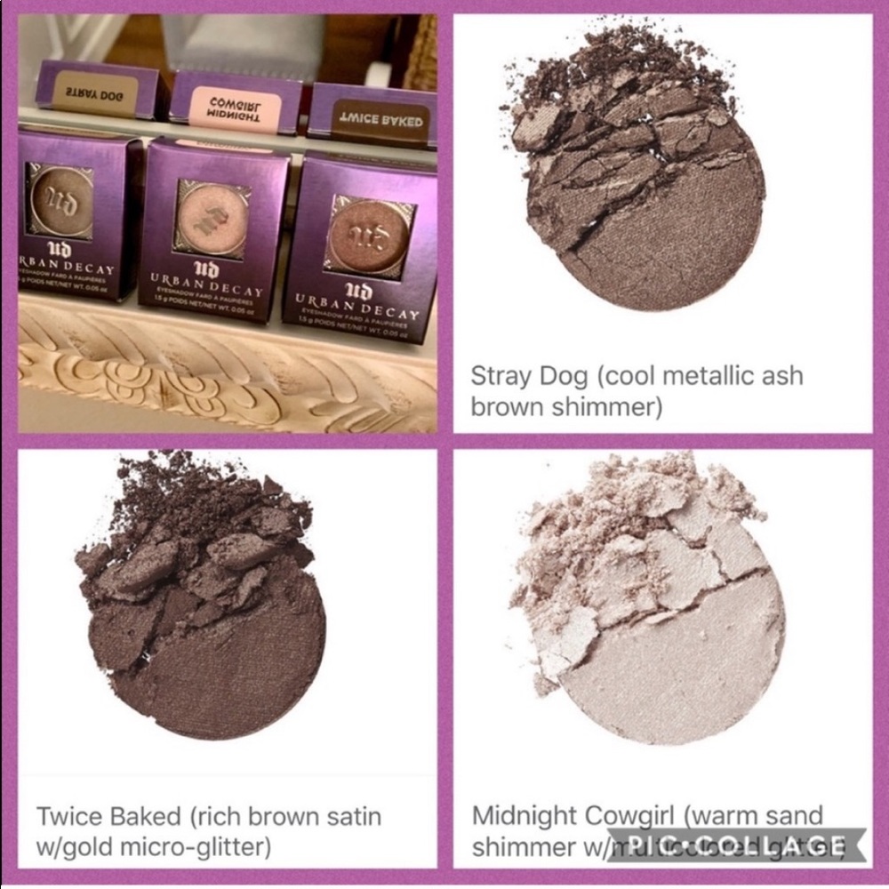 💜Urban Decay Eyeshadow: 3 Piece Bundle - New